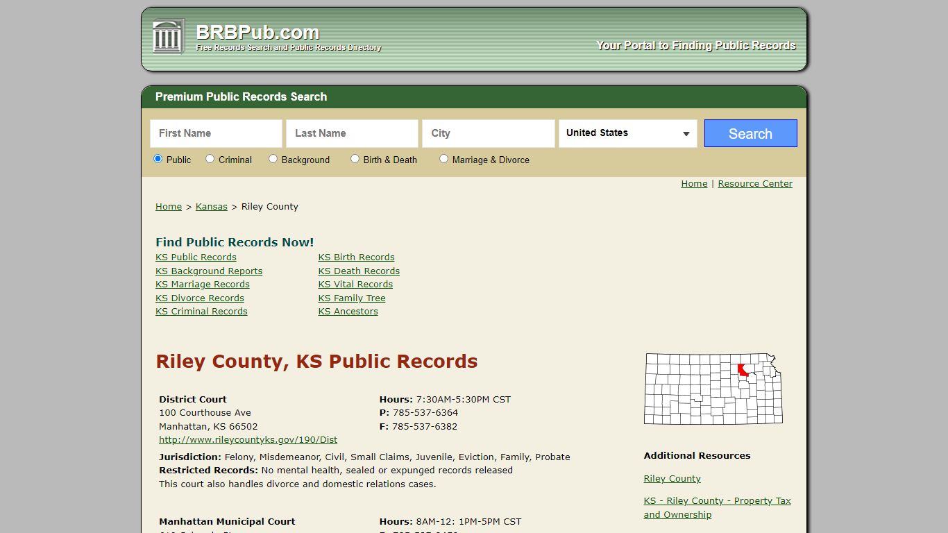 Riley County Public Records | Search Kansas Government ...