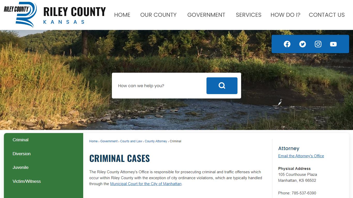 Criminal Cases | Riley County Official Website